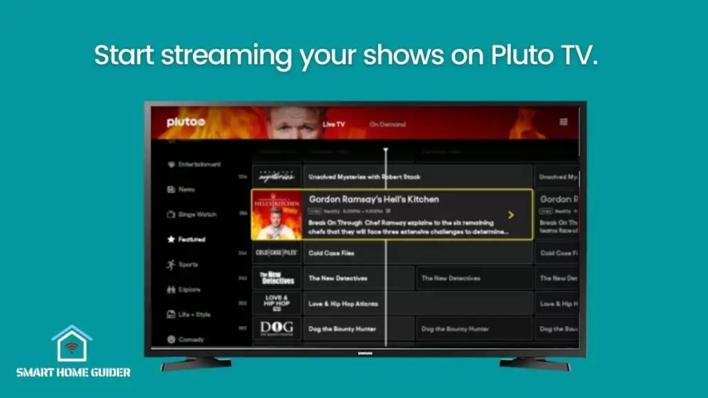 plutp tv screen on samsung smart tv