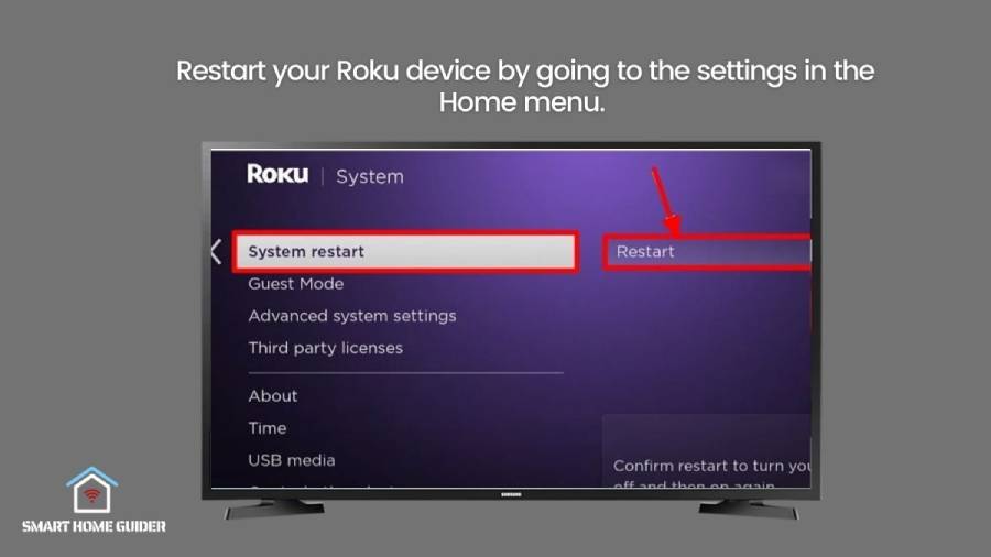 3. Once settings is opened follow to System and choose system restart