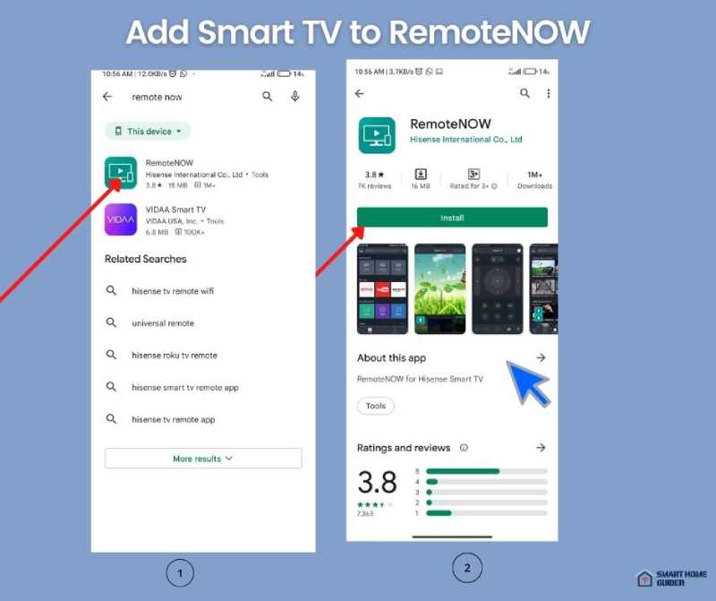 Add Smart TV to RemoteNOW 1
