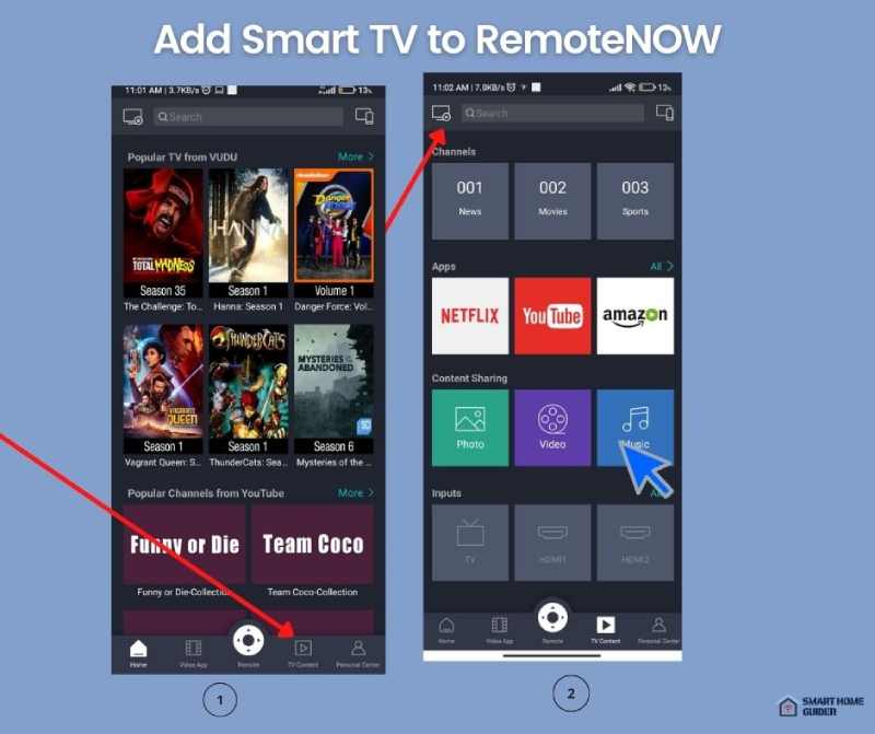 Add Smart TV to RemoteNOW 2 1