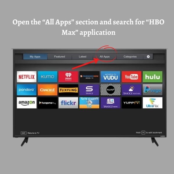 hbo max on vizio smart tv 4